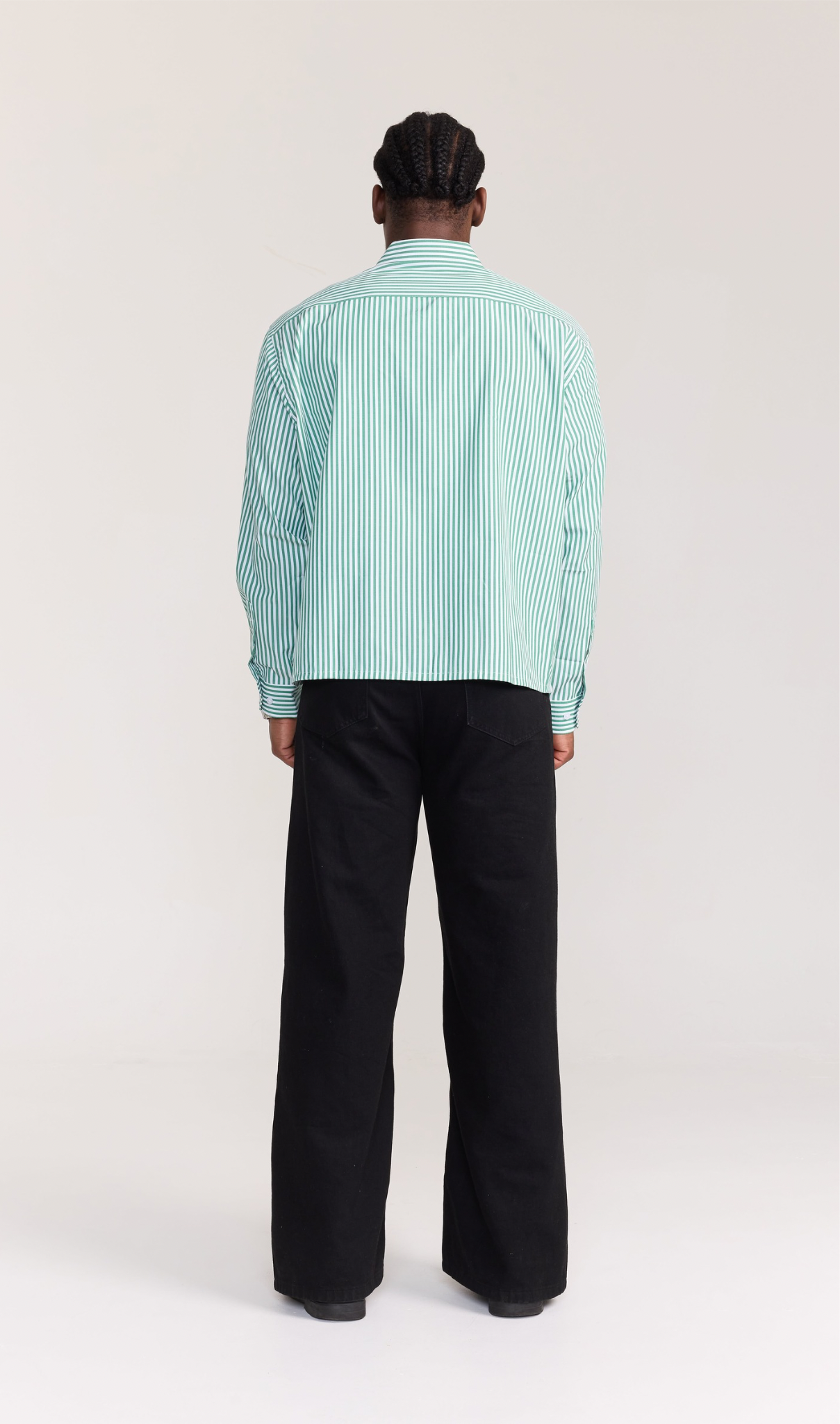 Essential Green Pine Stripe LS